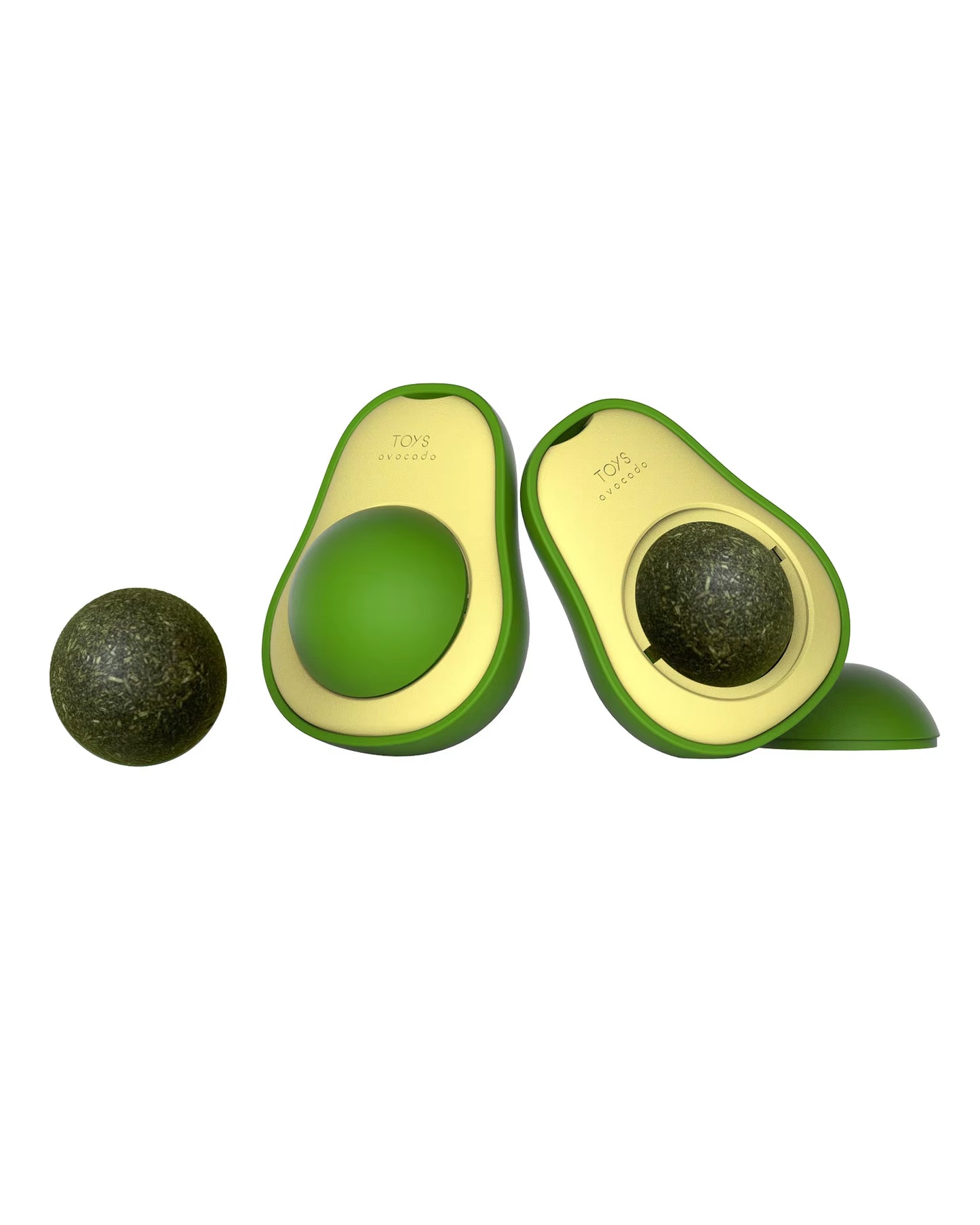 Avocado Catnip Ball Wood Celestial Gall Fruit Licking Happy Teeth Molaring Cleaning Funny Cat Baseball